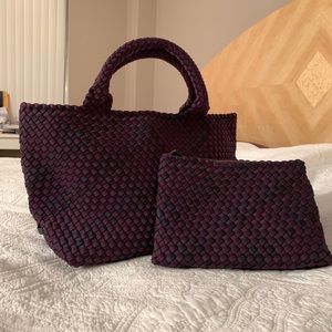 Naghedi ST Barth Small Woven Tote w/Pouch